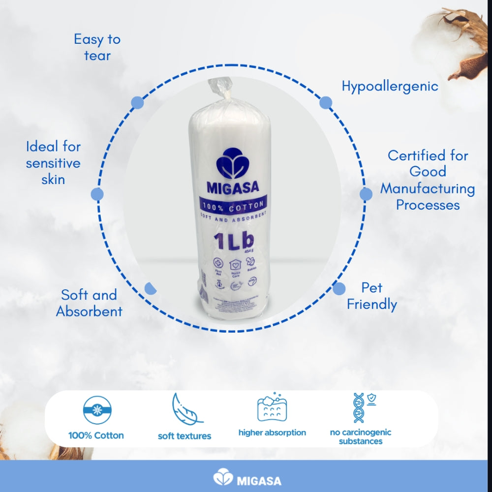 MIGASA Cotton Roll 1 lb