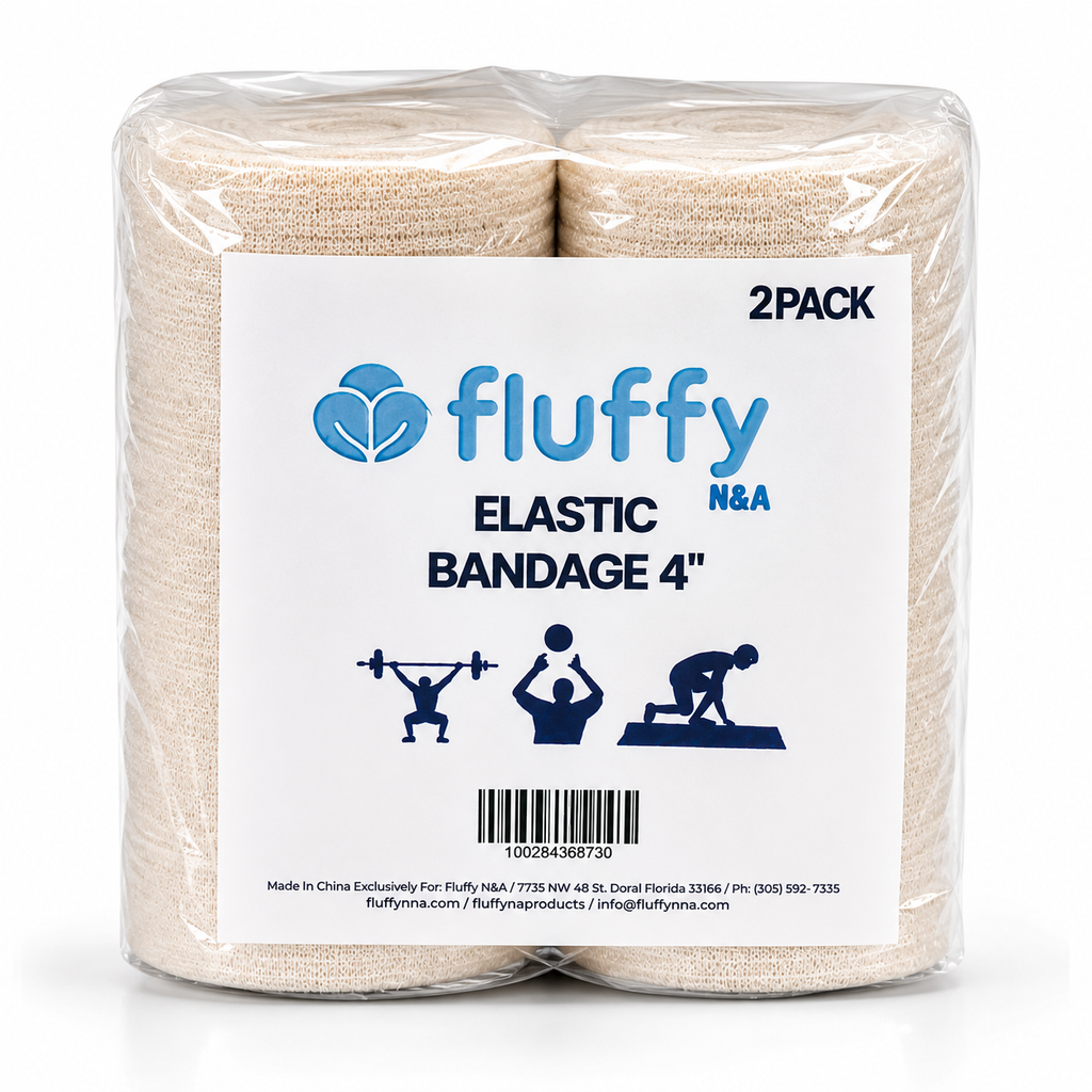 Elastic Bandage Wrap 2-Pack – Latex-Free, Self-Adhering, Reusable