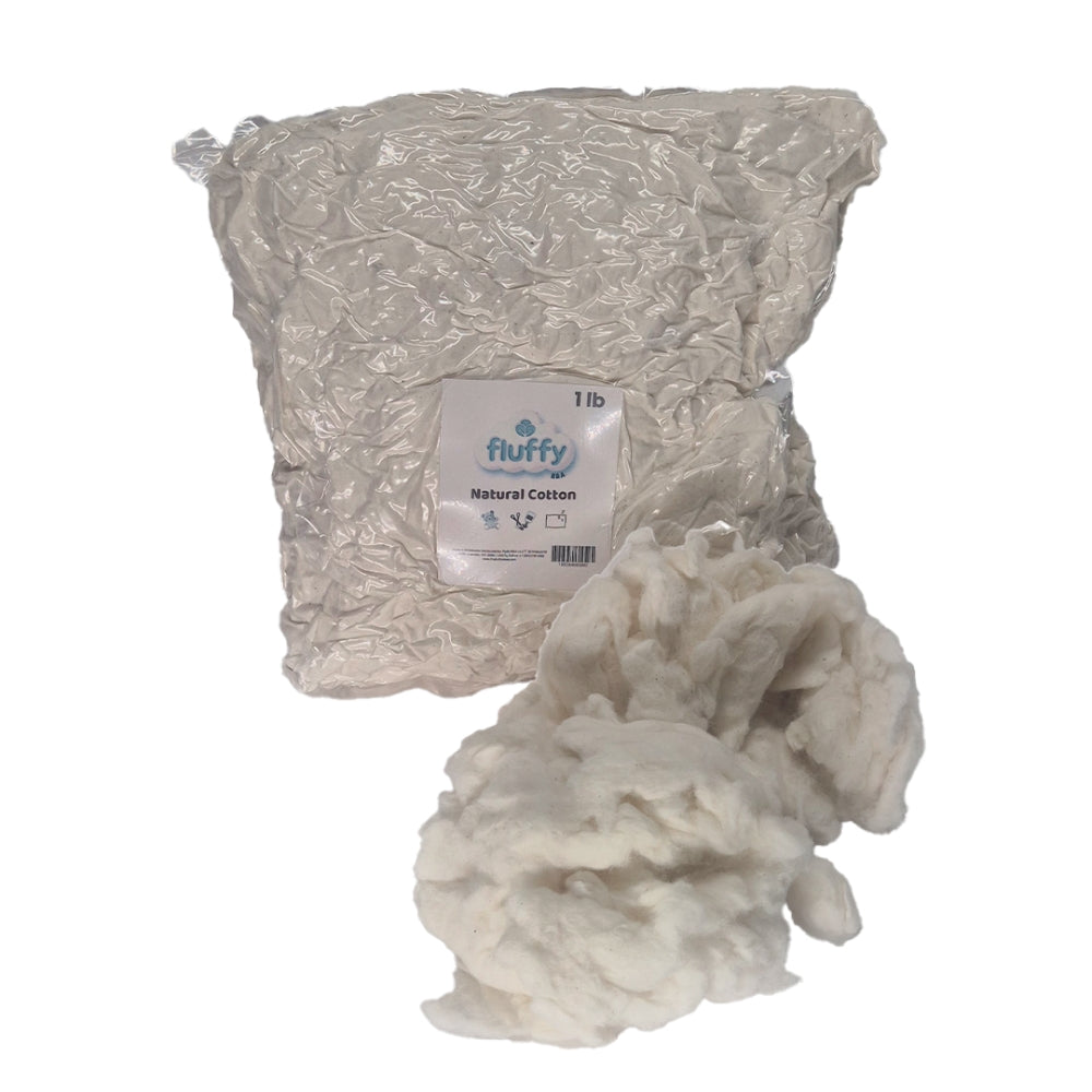 Fluffy Natural Cotton Stuffing  1 lb