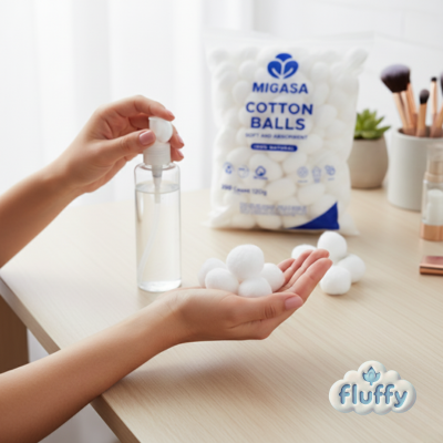 MIGASA Cotton Balls 200 Count 3-Pack