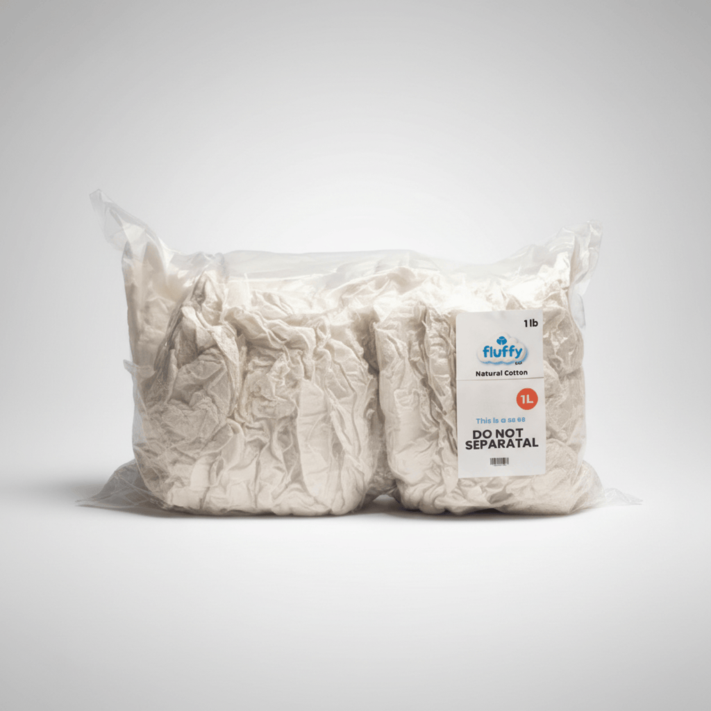 Fluffy Cotton Stuffing 1lb - Fiber Fill for Pillows, Plush Toys & Crafts