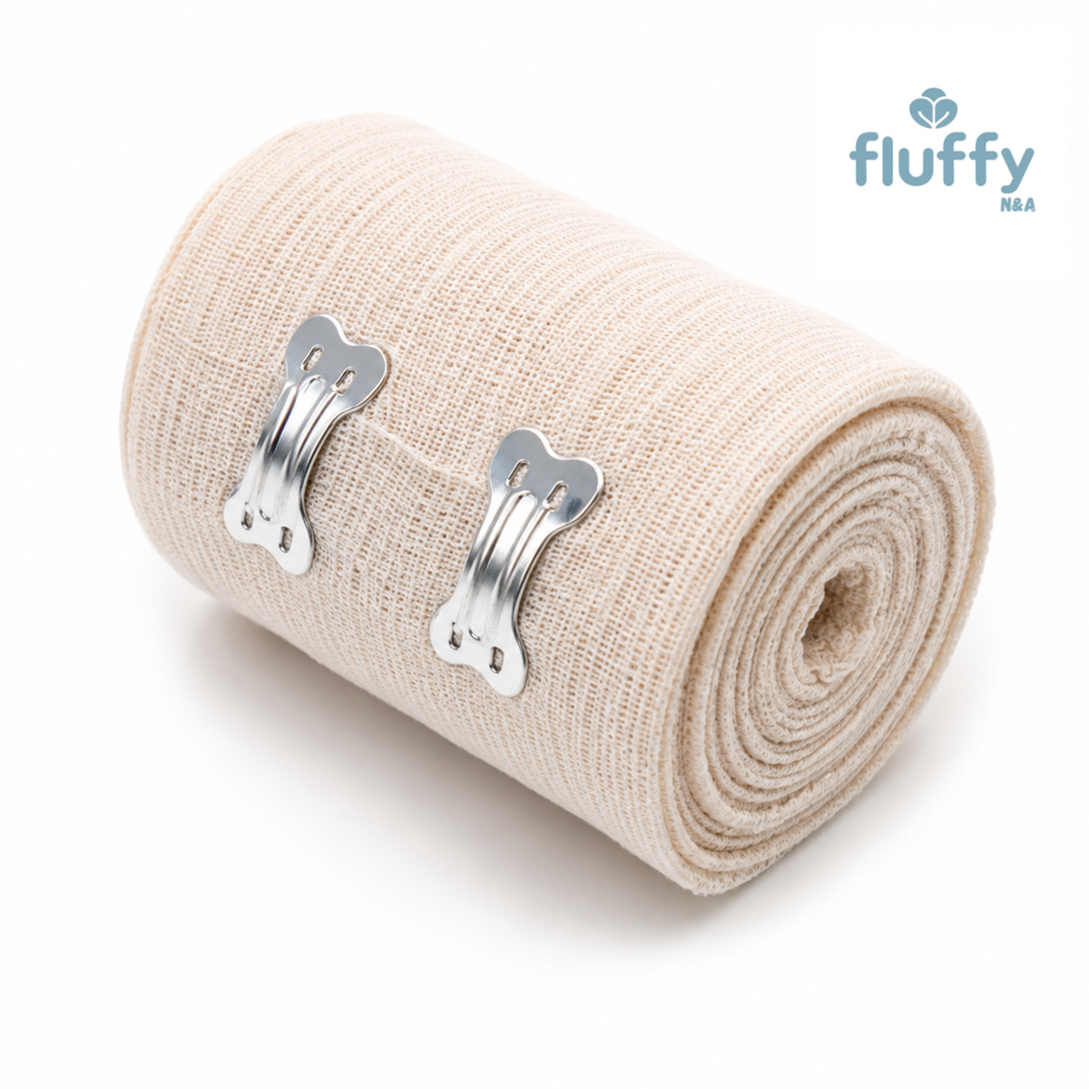 Elastic Bandage Wrap 8 Pack, Latex-Free Compression Support Latex-free cotton-blend wrap with clips; washable and reusable; 3 in and 4 in widths